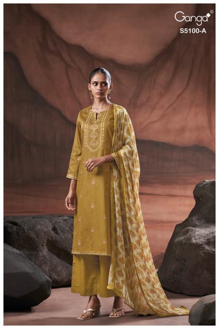 Ganga sharvari 5100 jaipur cotton dress material wholesale